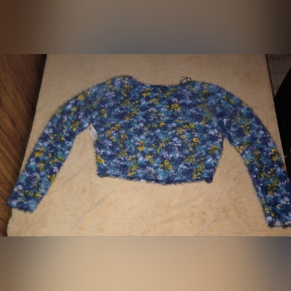 NWT Anthropologie Pilcro Cropped Eyelash Sweater Size XS - Picture 13 of 14